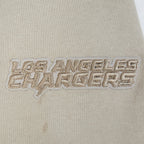 NFL LOS ANGELES CHARGERS NEUTRAL CHANDAIL À COL ROND EN MOLLETON À ÉPAULES TOMBANTES POUR HOMME (TAUPE)