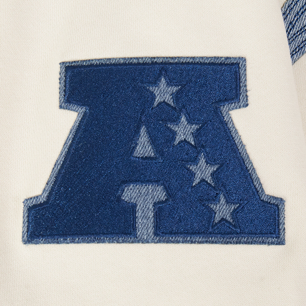NFL LOS ANGELES CHARGERS VARSITY BLUES MEN'S FLC PO HOODIE (LINEN)