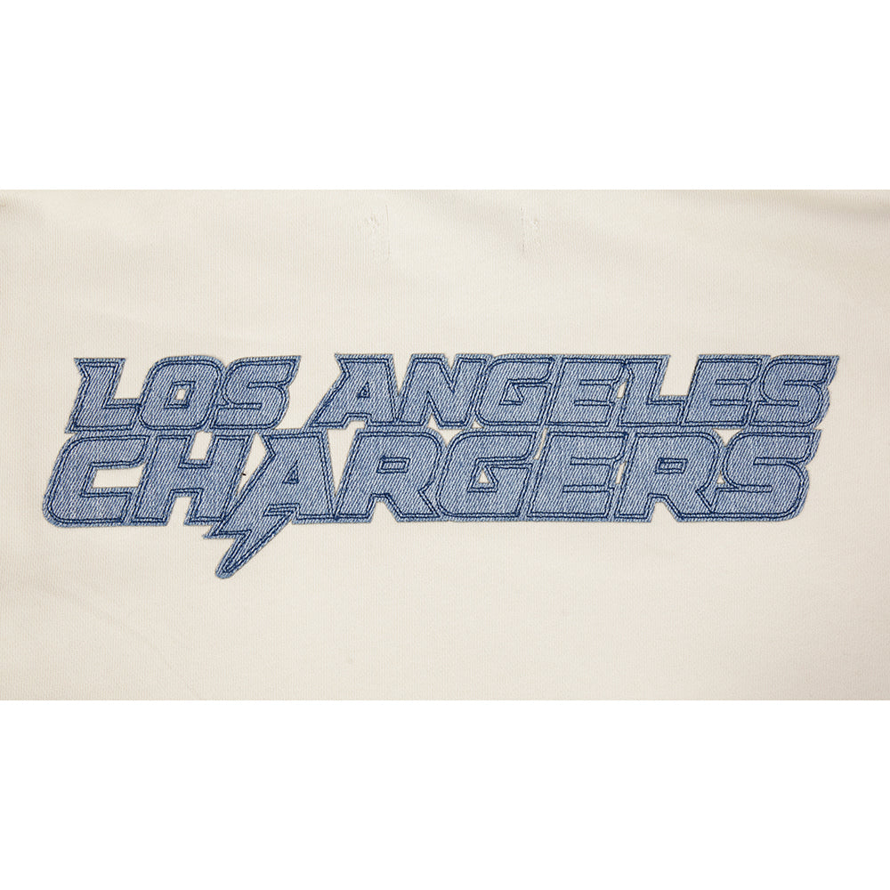 NFL LOS ANGELES CHARGERS VARSITY BLUES MEN'S FLC PO HOODIE (LINEN)