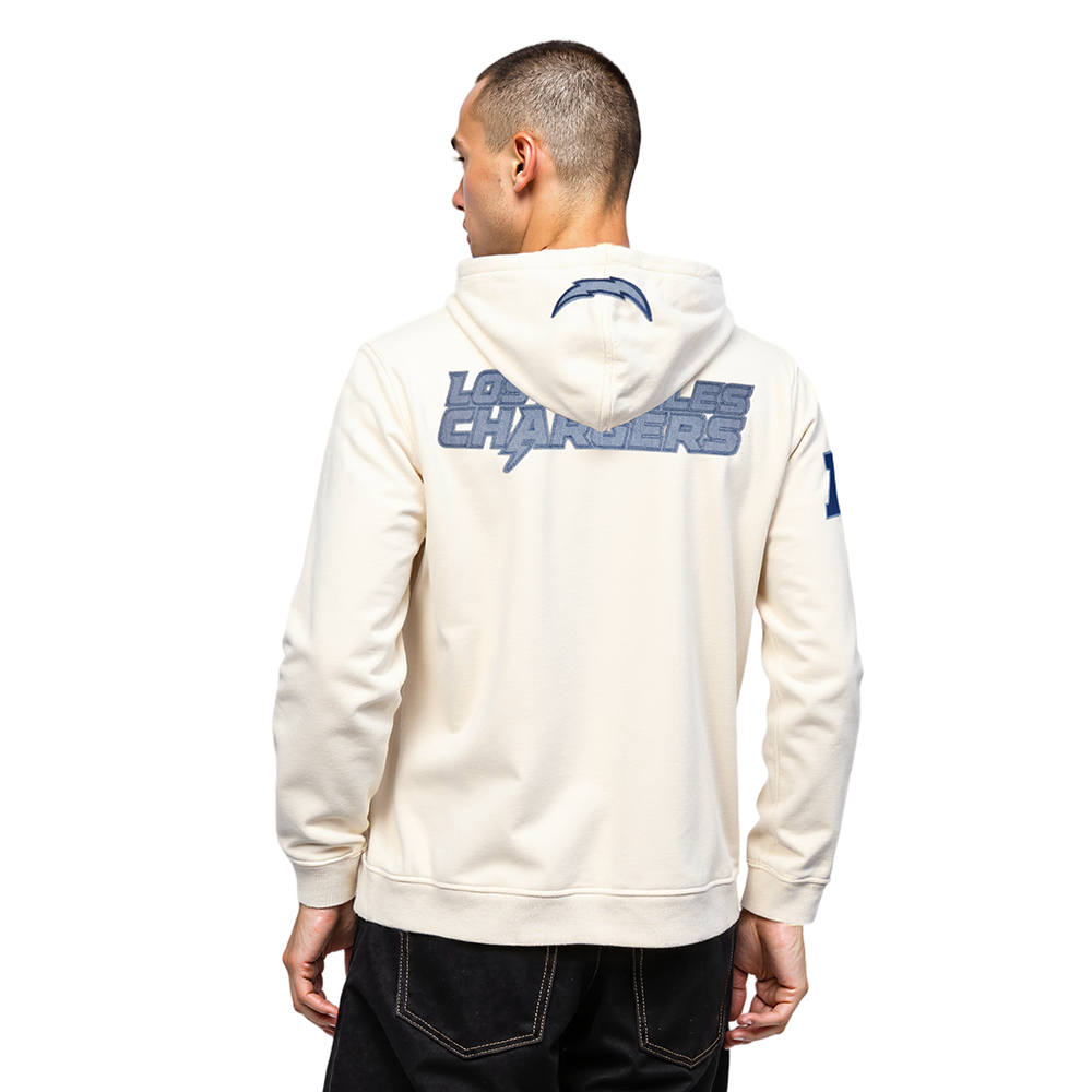 NFL LOS ANGELES CHARGERS VARSITY BLUES MEN'S FLC PO HOODIE (LINEN)