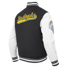 NFL LOS ANGELES CHARGERS SCRIPT TAIL BLOUSON COLLÉGIAL POUR HOMME (NOIR/BLANC)