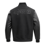 NFL LOS ANGELES CHARGERS TRIPLE BLACK MEN'S WOOL VARSITY JACKET (TRIPLE BLACK MEN'S)