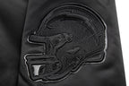 NFL LOS ANGELES CHARGERS TRIPLE BLACK MEN'S SATIN JACKET (TRIPLE BLACK MEN'S)