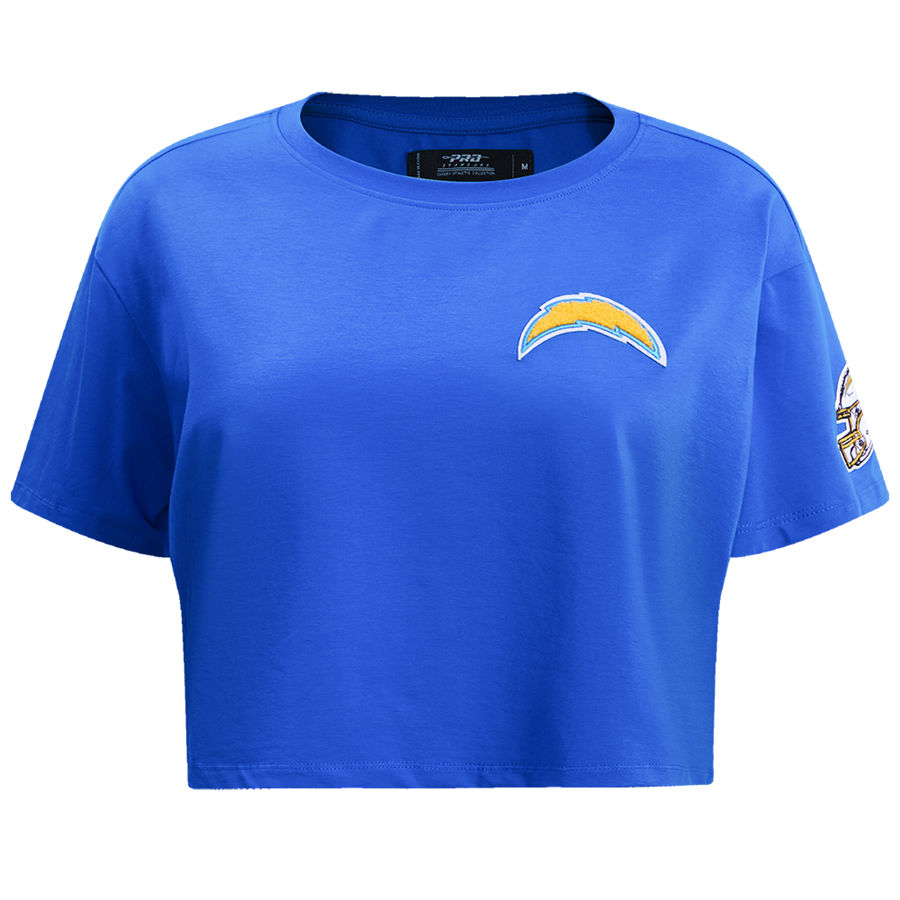 NFL LOS ANGELES CHARGERS CLASSIC WOMEN'S SINGLE JERSEY BOXY TEE (ROYAL BLUE)