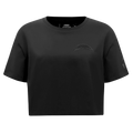 NFL LOS ANGELES CHARGERS TRIPLE BLACK T-SHIRT EN JERSEY SIMPLE À COUPE CARRÉE POUR FEMME (TRIPLE NOIR FEMME)