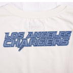 NFL LOS ANGELES CHARGERS VARSITY BLUES WOMEN'S  SJ BOXY TEE (LINEN)