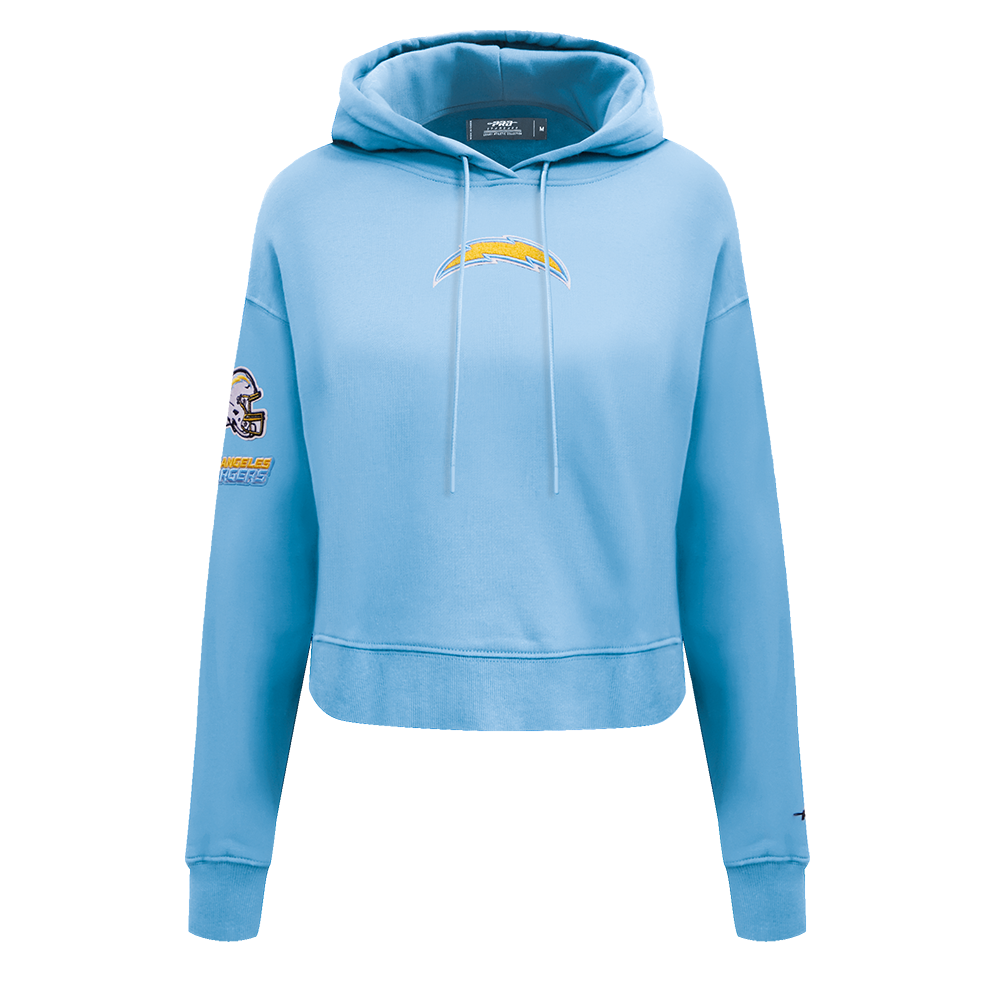 NFL LOS ANGELES CHARGERS CLASSIC CHANDAIL À CAPUCHON COURT POUR FEMME (BLEU UNIVERSITÉ)