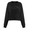 NFL LOS ANGELES CHARGERS TRIPLE BLACK WOMEN'S FLC CREWNECK (TRIPLE BLACK WOMEN'S)