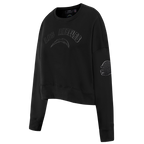 NFL LOS ANGELES CHARGERS TRIPLE BLACK WOMEN'S FLC CREWNECK (TRIPLE BLACK WOMEN'S)