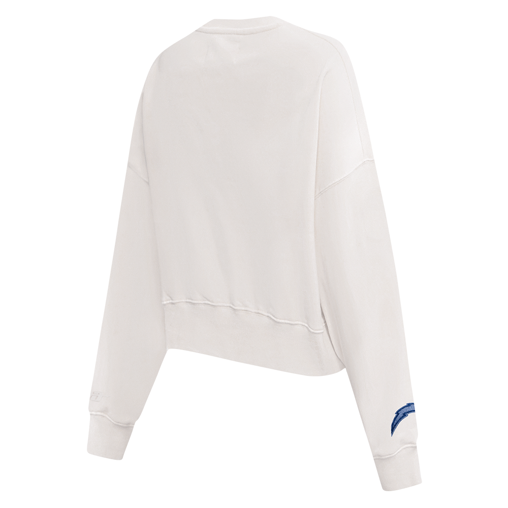 NFL LOS ANGELES CHARGERS VARSITY BLUES CHANDAIL À COL ROND EN MOLLETON POUR FEMME (LIN)