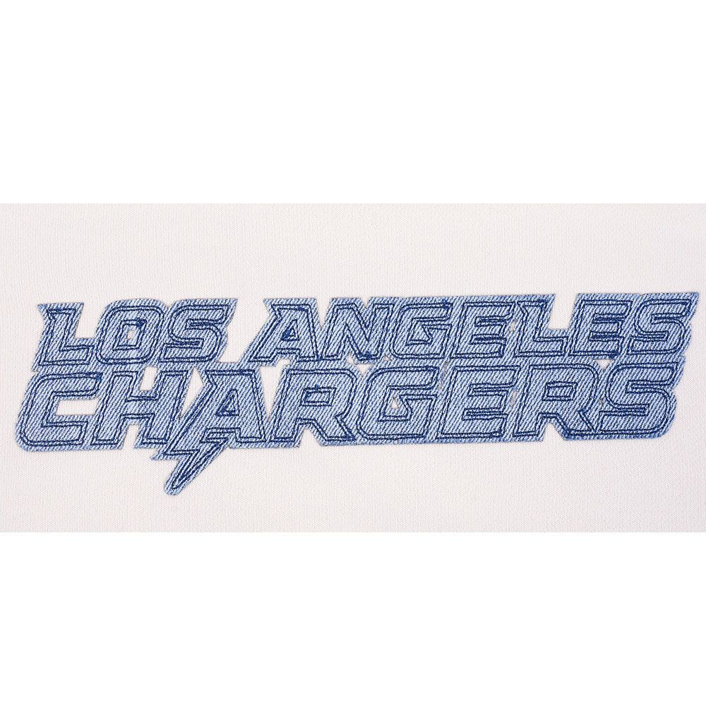 NFL LOS ANGELES CHARGERS VARSITY BLUES CHANDAIL À COL ROND EN MOLLETON POUR FEMME (LIN)