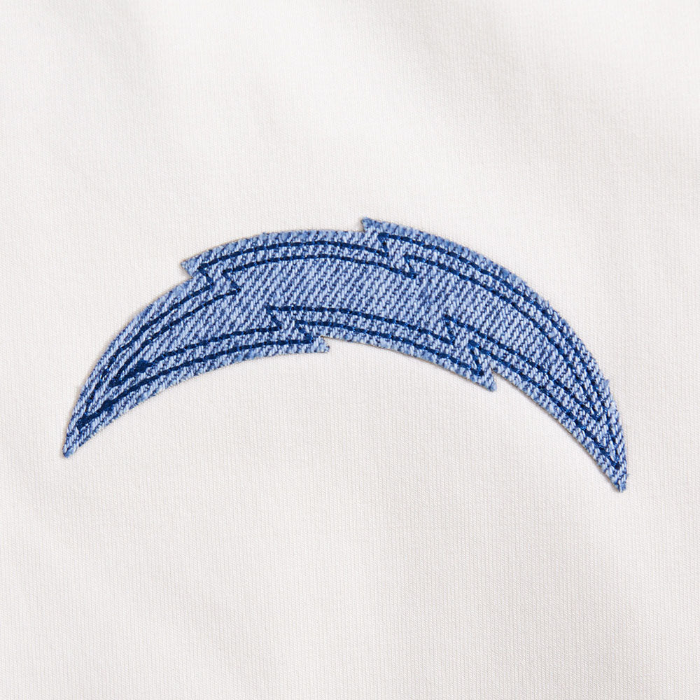 NFL LOS ANGELES CHARGERS VARSITY BLUES CHANDAIL À COL ROND EN MOLLETON POUR FEMME (LIN)