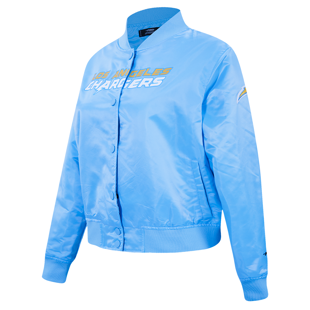 NFL LOS ANGELES CHARGERS CLASSIC WOMEN'S SATIN JACKET (UNIVERSITY BLUE)