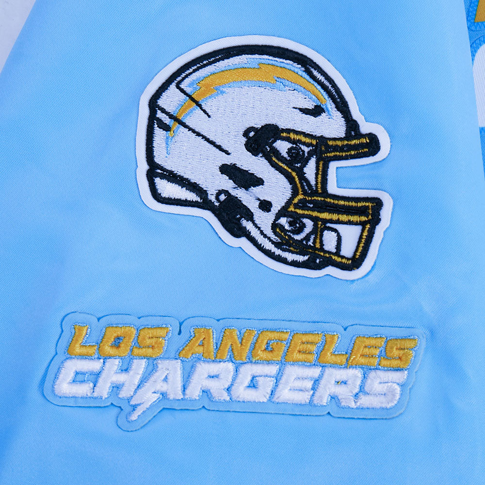 NFL LOS ANGELES CHARGERS CLASSIC WOMEN'S SATIN JACKET (UNIVERSITY BLUE)
