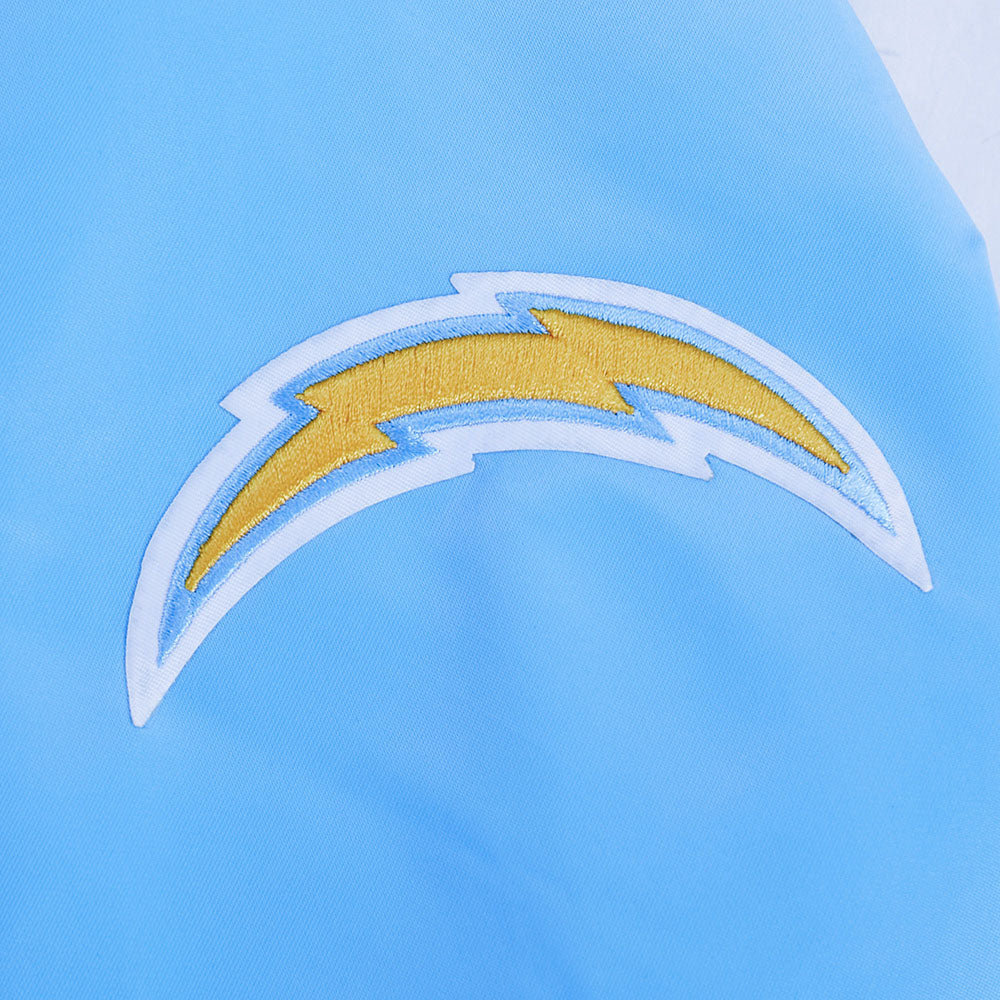 NFL LOS ANGELES CHARGERS CLASSIC WOMEN'S SATIN JACKET (UNIVERSITY BLUE)