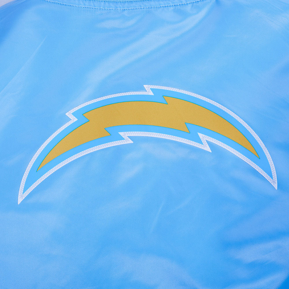 NFL LOS ANGELES CHARGERS CLASSIC WOMEN'S SATIN JACKET (UNIVERSITY BLUE)