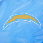 NFL LOS ANGELES CHARGERS CLASSIC WOMEN'S SATIN JACKET (UNIVERSITY BLUE)