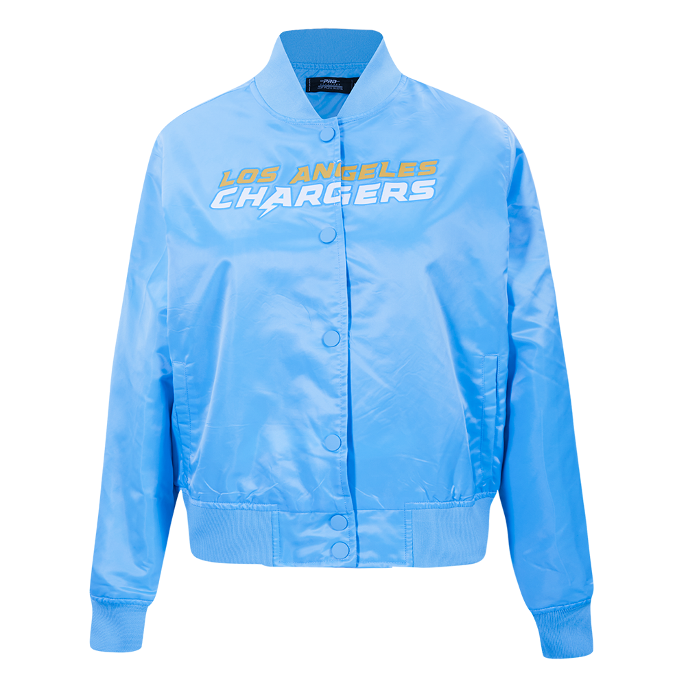 NFL LOS ANGELES CHARGERS CLASSIC WOMEN'S SATIN JACKET (UNIVERSITY BLUE)