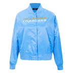 NFL LOS ANGELES CHARGERS CLASSIC WOMEN'S SATIN JACKET (UNIVERSITY BLUE)