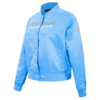 NFL LOS ANGELES CHARGERS CLASSIC WOMEN'S SATIN JACKET (UNIVERSITY BLUE)
