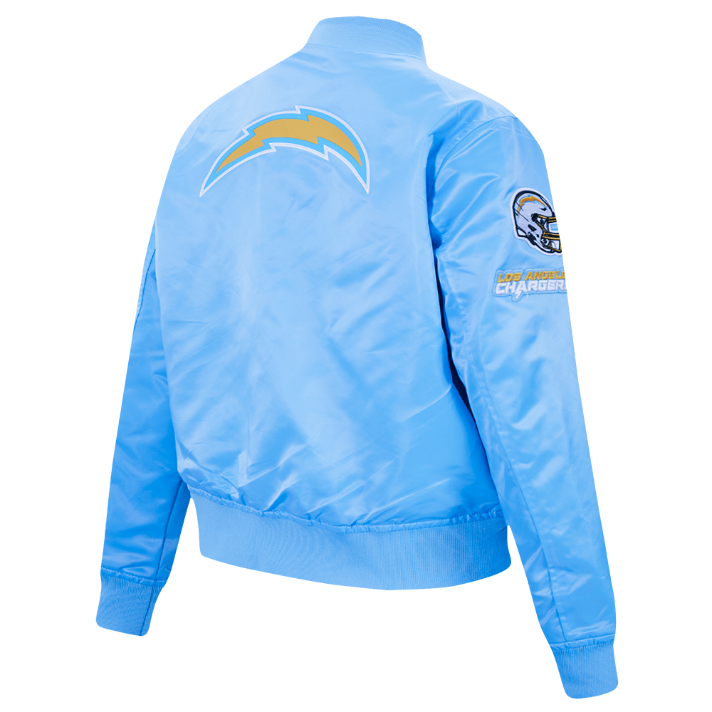 NFL LOS ANGELES CHARGERS CLASSIC WOMEN'S SATIN JACKET (UNIVERSITY BLUE)