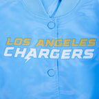 NFL LOS ANGELES CHARGERS CLASSIC WOMEN'S SATIN JACKET (UNIVERSITY BLUE)