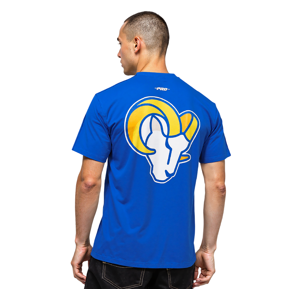 NFL LOS ANGELES RAMS CLASSIC MESH MEN'S SJ STRIPED TEE (ROYAL BLUE)