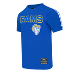 NFL LOS ANGELES RAMS CLASSIC MESH MEN'S SJ STRIPED TEE (ROYAL BLUE)