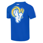 NFL LOS ANGELES RAMS CLASSIC MESH MEN'S SJ STRIPED TEE (ROYAL BLUE)