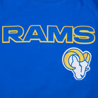 NFL LOS ANGELES RAMS CLASSIC MESH MEN'S SJ STRIPED TEE (ROYAL BLUE)