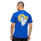 NFL LOS ANGELES RAMS CLASSIC MESH MEN'S SJ STRIPED TEE (ROYAL BLUE)