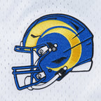 NFL LOS ANGELES RAMS CLASSIC MESH BUTTON DOWN SHIRT (WHITE/ROYAL BLUE)