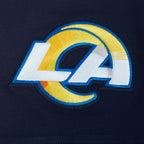 NFL LOS ANGELES RAMS CLASSIC T-SHIRT EN JERSEY SIMPLE ET CHENILLE POUR HOMME (MARINE MINUIT)