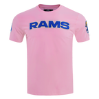 NFL LOS ANGELES RAMS CLASSIC CHENILLE SINGLE JERSEY TEE (PINK)