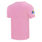 NFL LOS ANGELES RAMS CLASSIC CHENILLE SINGLE JERSEY TEE (PINK)