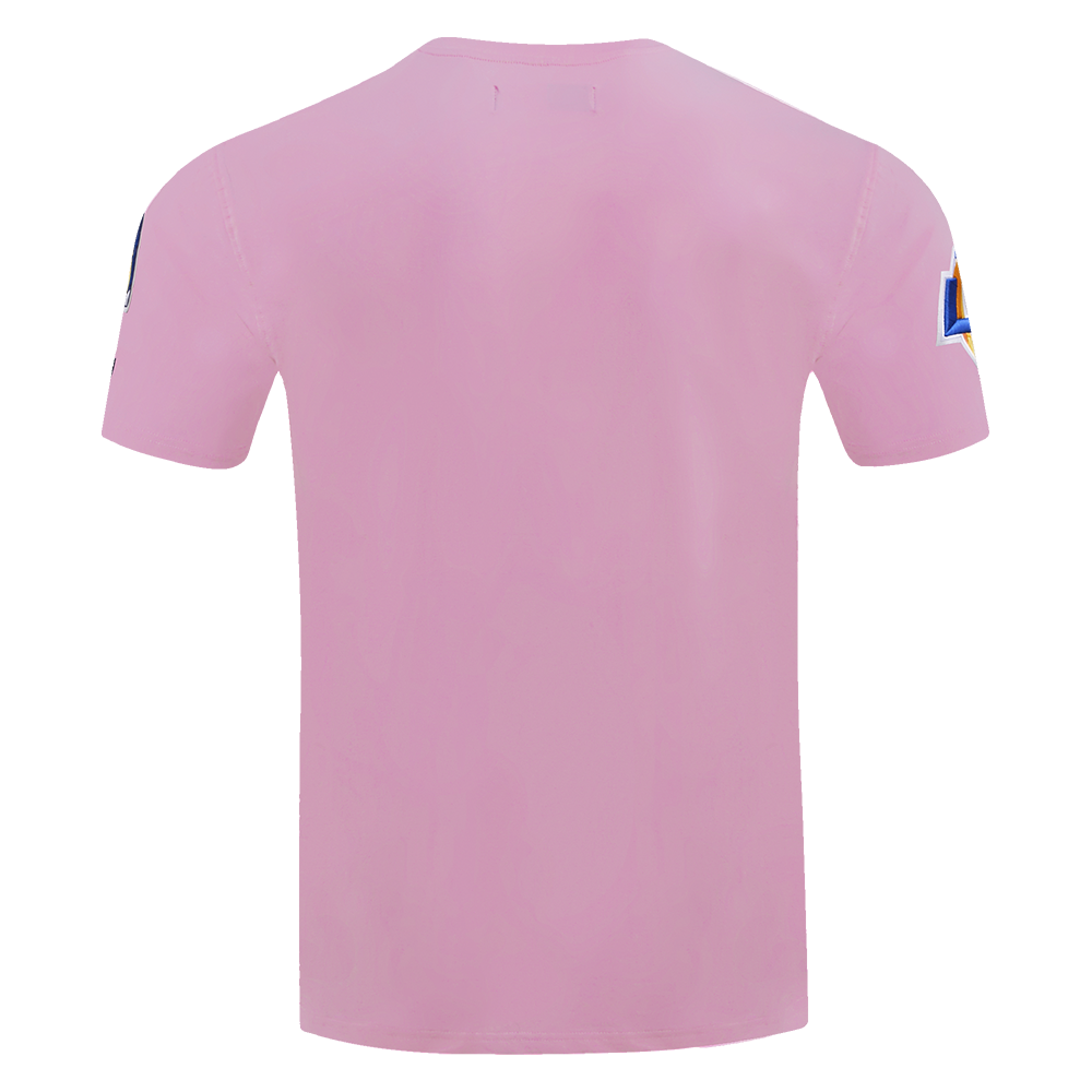 NFL LOS ANGELES RAMS CLASSIC CHENILLE SINGLE JERSEY TEE (PINK)