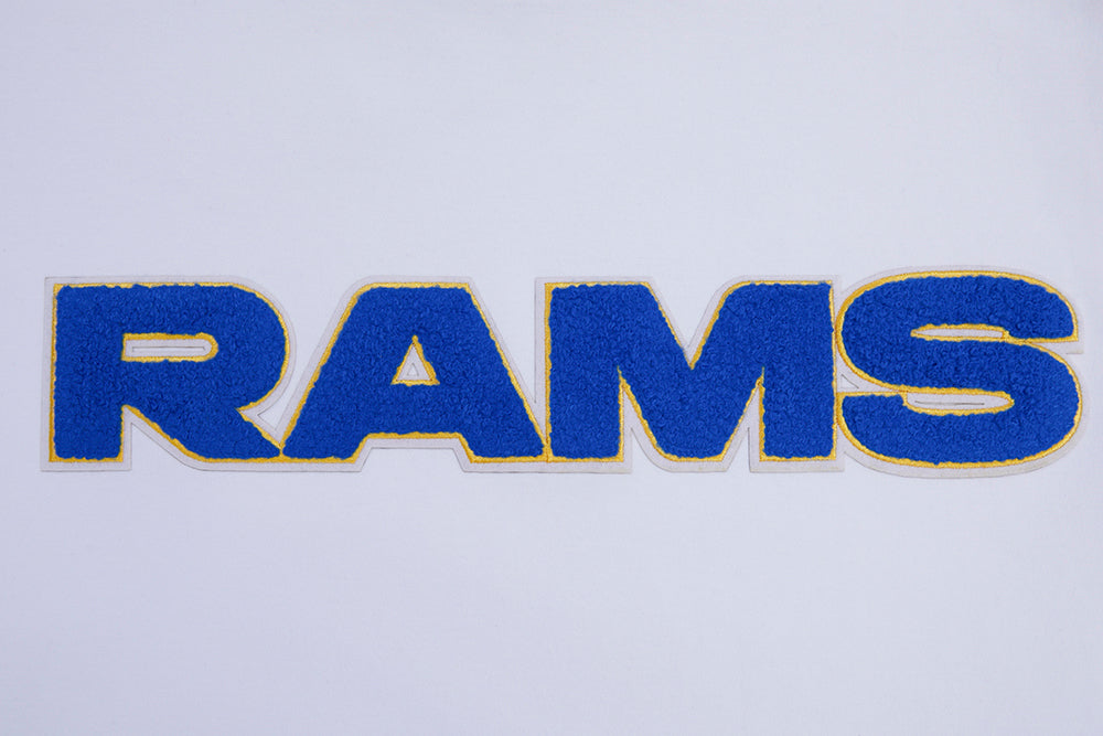 NFL LOS ANGELES RAMS CLASSIC CHENILLE T-SHIRT (BLANC)
