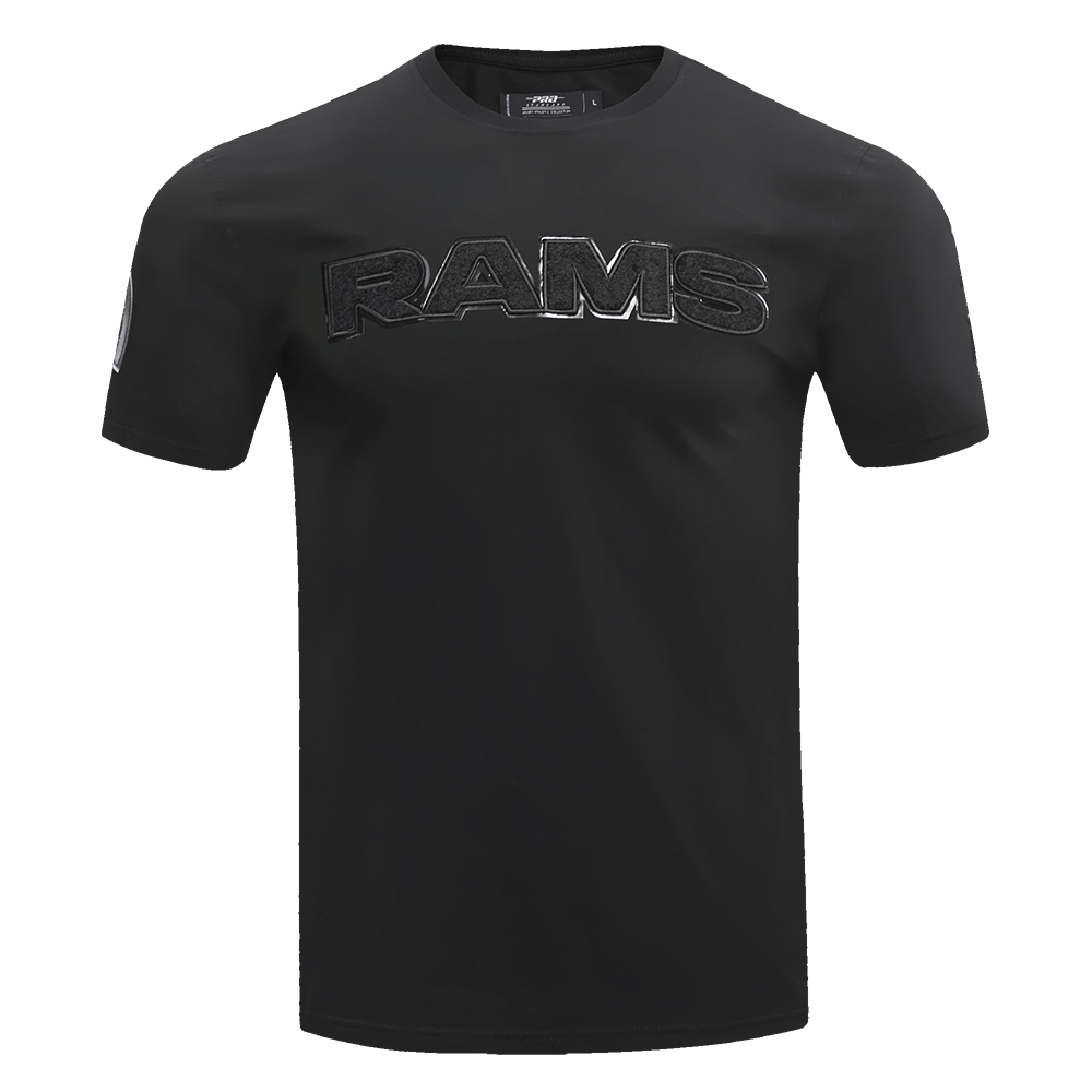 NFL LOS ANGELES RAMS TRIPLE BLACK T-SHIRT POUR HOMME (TRIPLE NOIR)
