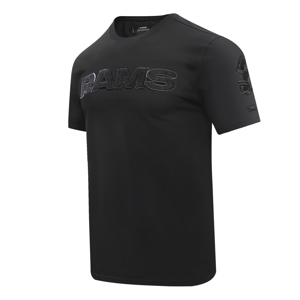 NFL LOS ANGELES RAMS TRIPLE BLACK T-SHIRT POUR HOMME (TRIPLE NOIR)