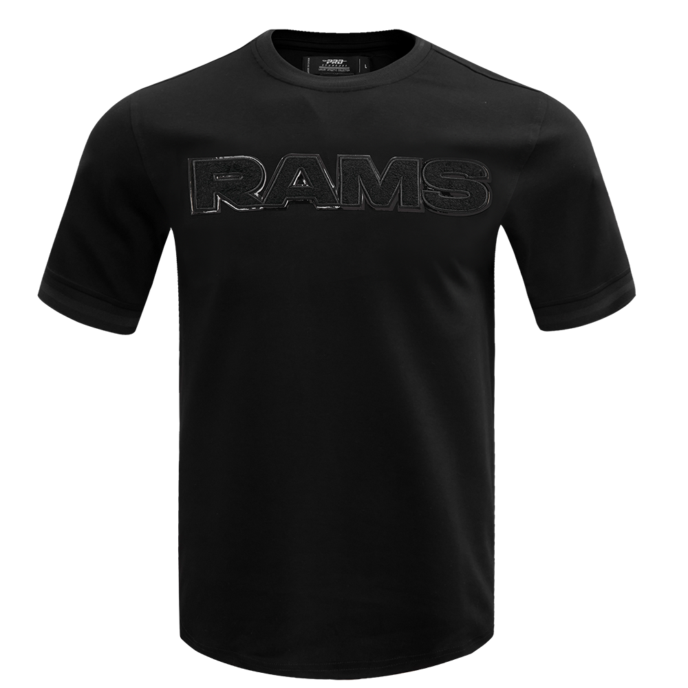 NFL LOS ANGELES RAMS TRIPLE BLACK T-SHIRT POUR HOMME (TRIPLE NOIR)