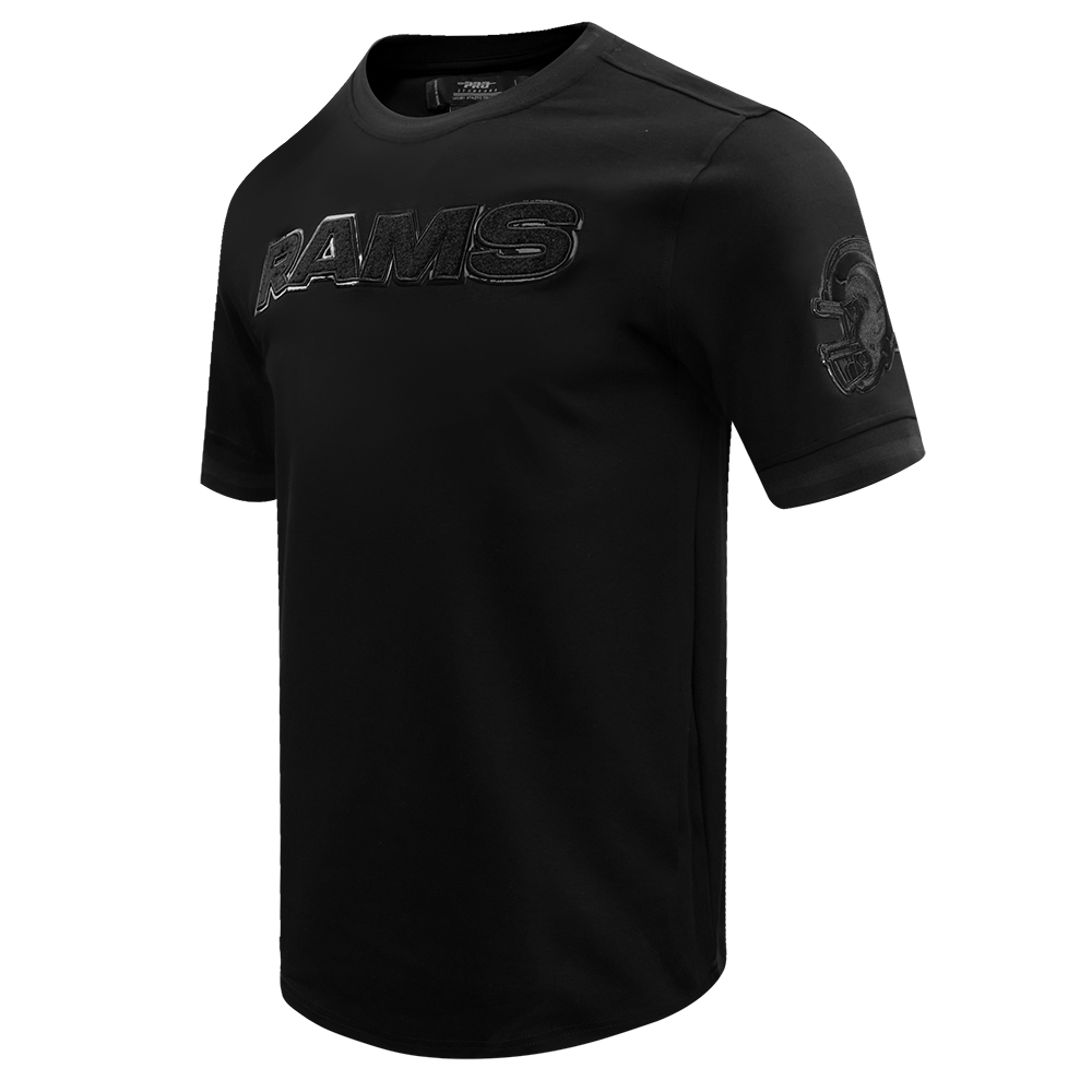NFL LOS ANGELES RAMS TRIPLE BLACK T-SHIRT POUR HOMME (TRIPLE NOIR)