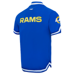 NFL LOS ANGELES RAMS CLASSIC MEN'S WARM UP JACKET (ROYAL BLUE)