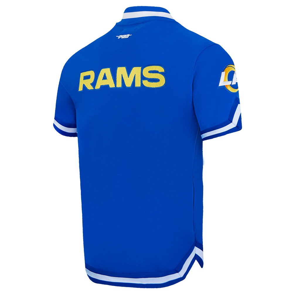 NFL LOS ANGELES RAMS CLASSIC MEN'S WARM UP JACKET (ROYAL BLUE)