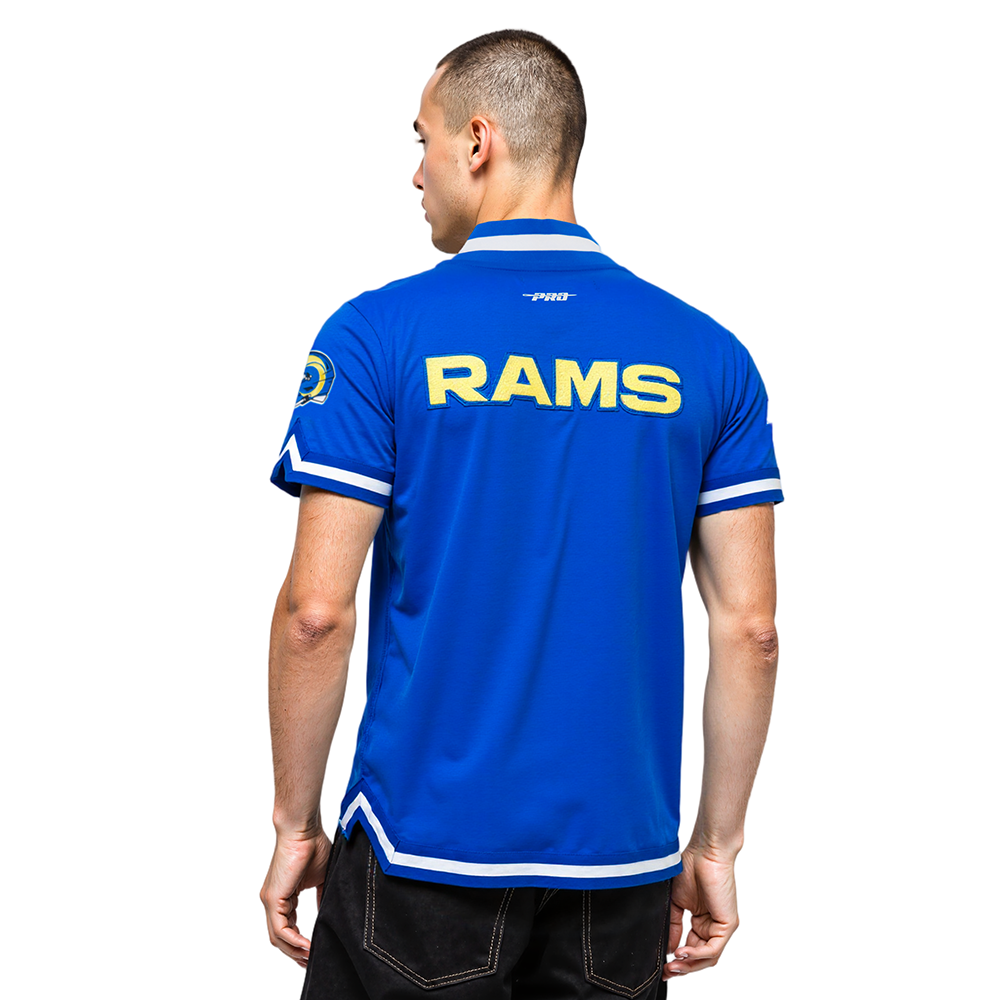 NFL LOS ANGELES RAMS CLASSIC MEN'S WARM UP JACKET (ROYAL BLUE)