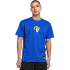 NFL LOS ANGELES RAMS WINGSPAN T-SHIRT EN JERSEY DE COTON À ÉPAULES TOMBANTES POUR HOMME (BLEU ROYAL)