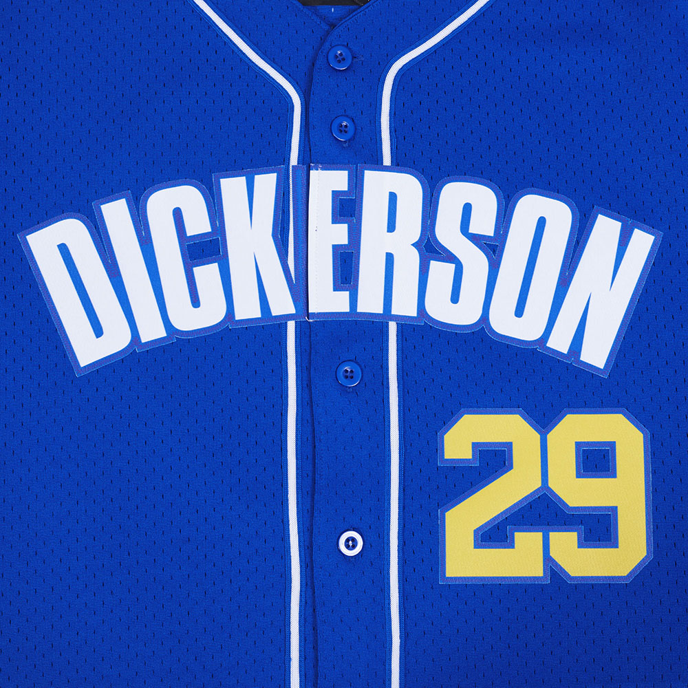 NFL LOS ANGELES RAMS ERIC DICKERSON #29 MESH CHEMISE BOUTONNÉE POUR HOMME (BLEU ROYAL)