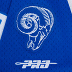 NFL LOS ANGELES RAMS ERIC DICKERSON #29 MESH CHEMISE BOUTONNÉE POUR HOMME (BLEU ROYAL)