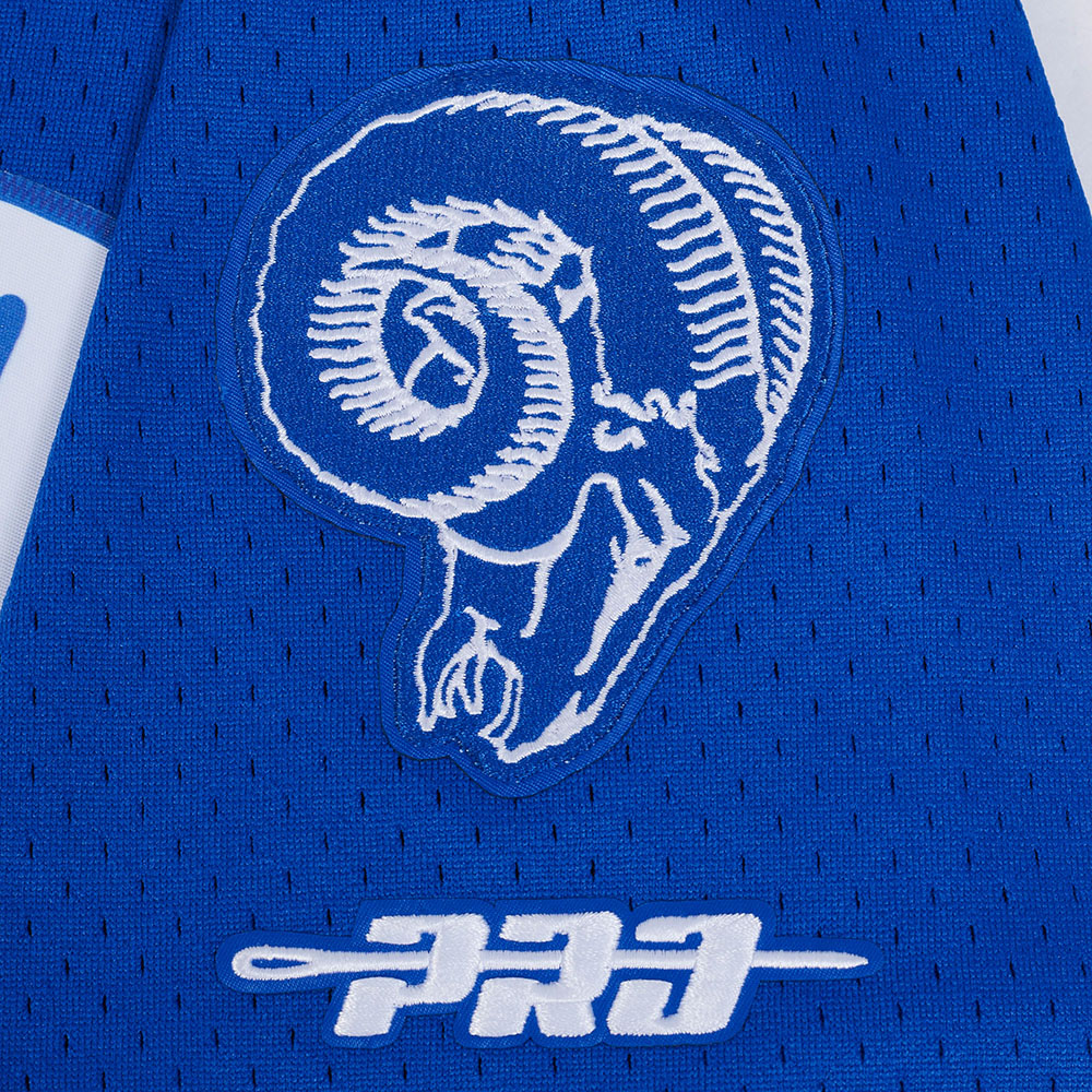 NFL LOS ANGELES RAMS ERIC DICKERSON #29 MESH CHEMISE BOUTONNÉE POUR HOMME (BLEU ROYAL)