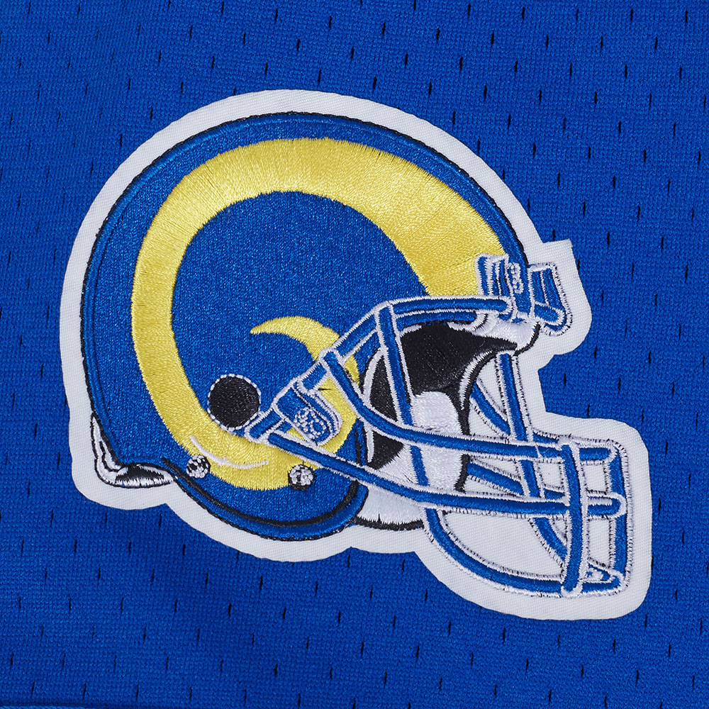 NFL LOS ANGELES RAMS ERIC DICKERSON #29 MESH CHEMISE BOUTONNÉE POUR HOMME (BLEU ROYAL)