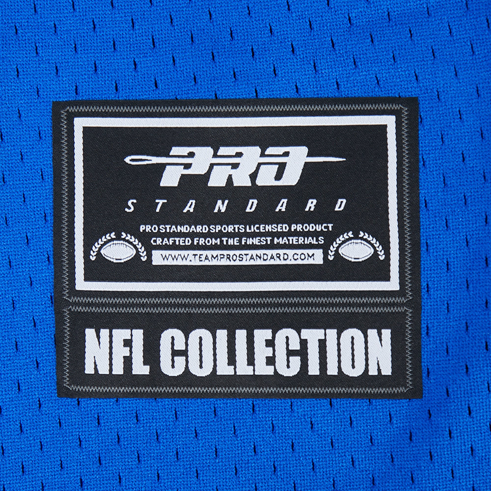 NFL LOS ANGELES RAMS PUKA NACUA #12 CLASSIC MESH PNN CHEMISE BOUTONNÉE EN FILET POUR HOMME (BLEU ROYAL)